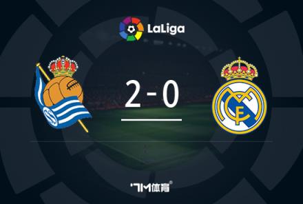 西甲-皇马遭皇社2-0逆转，卡瓦哈尔染红久保健英破门