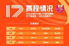U17女子组决赛将于山东日照举行，5日-7日进行小组赛