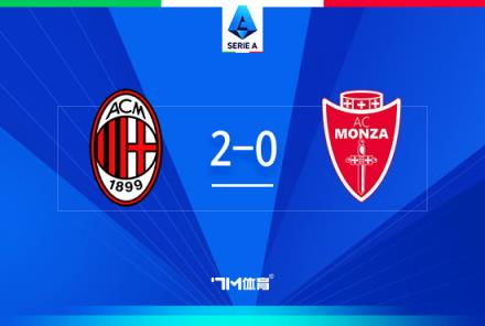意甲-米兰2-0蒙扎 菲利克斯任意球破门助球队暂列第七